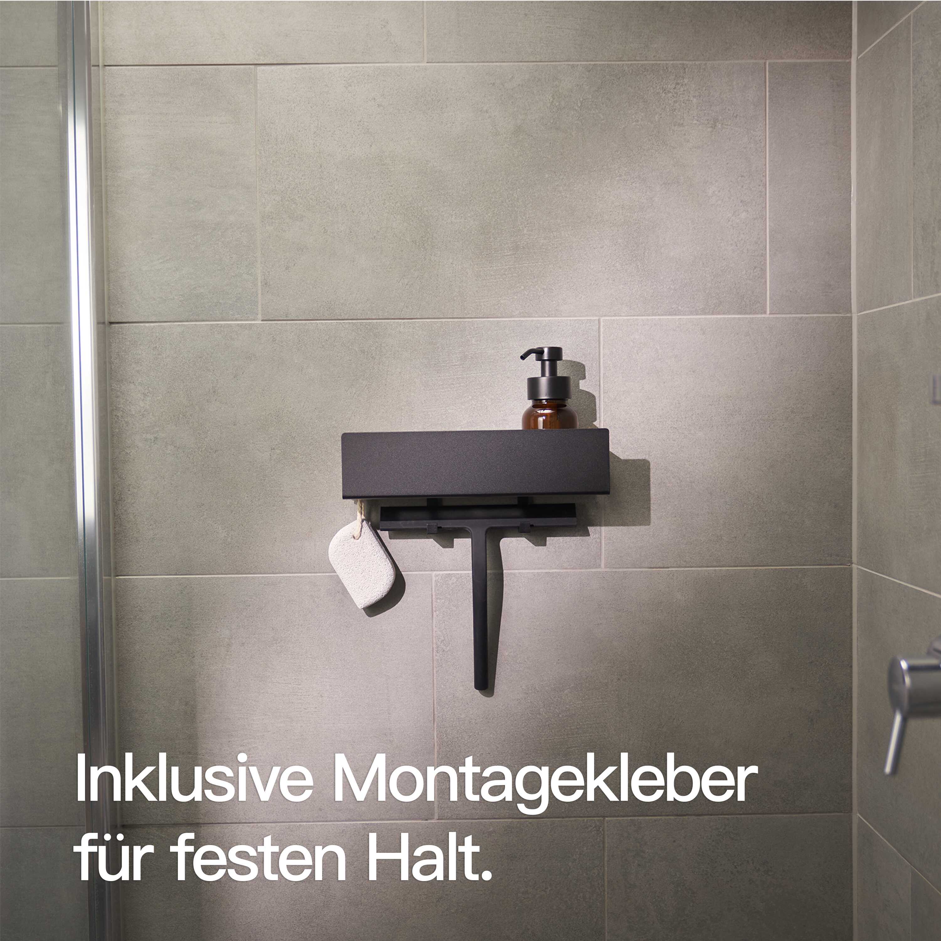 Duschablage ohne Bohren Schwarz - Image 14