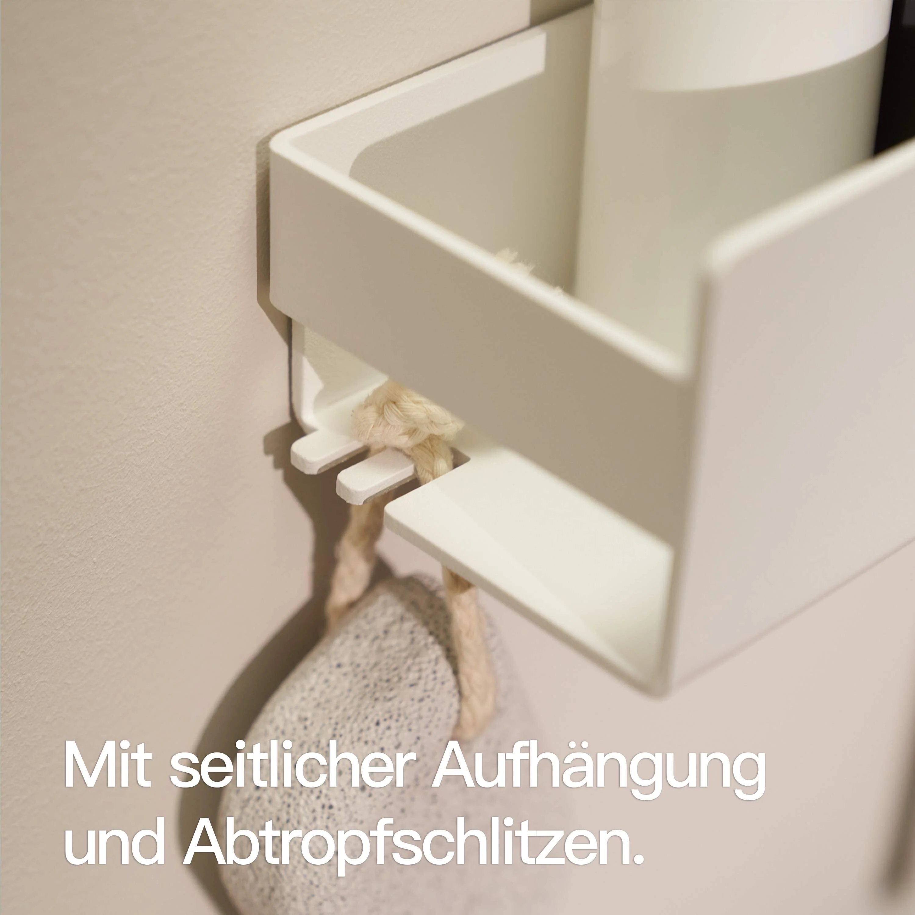 Duschablage ohne Bohren Weiß - Image 4