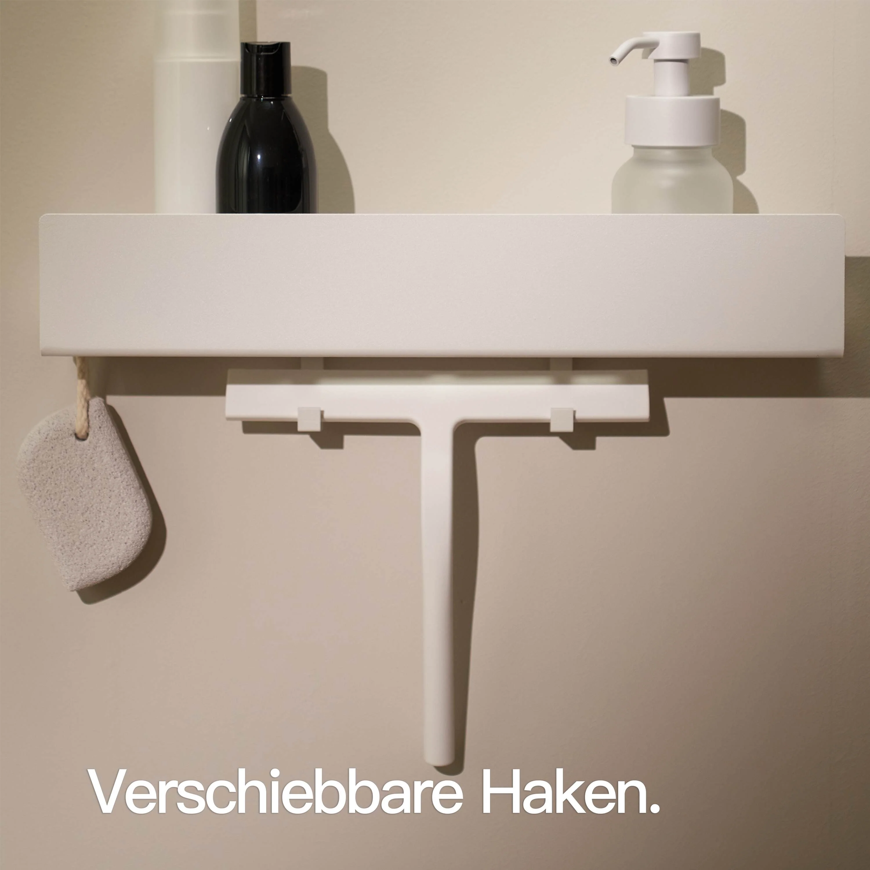 Duschablage ohne Bohren Weiß - Image 6