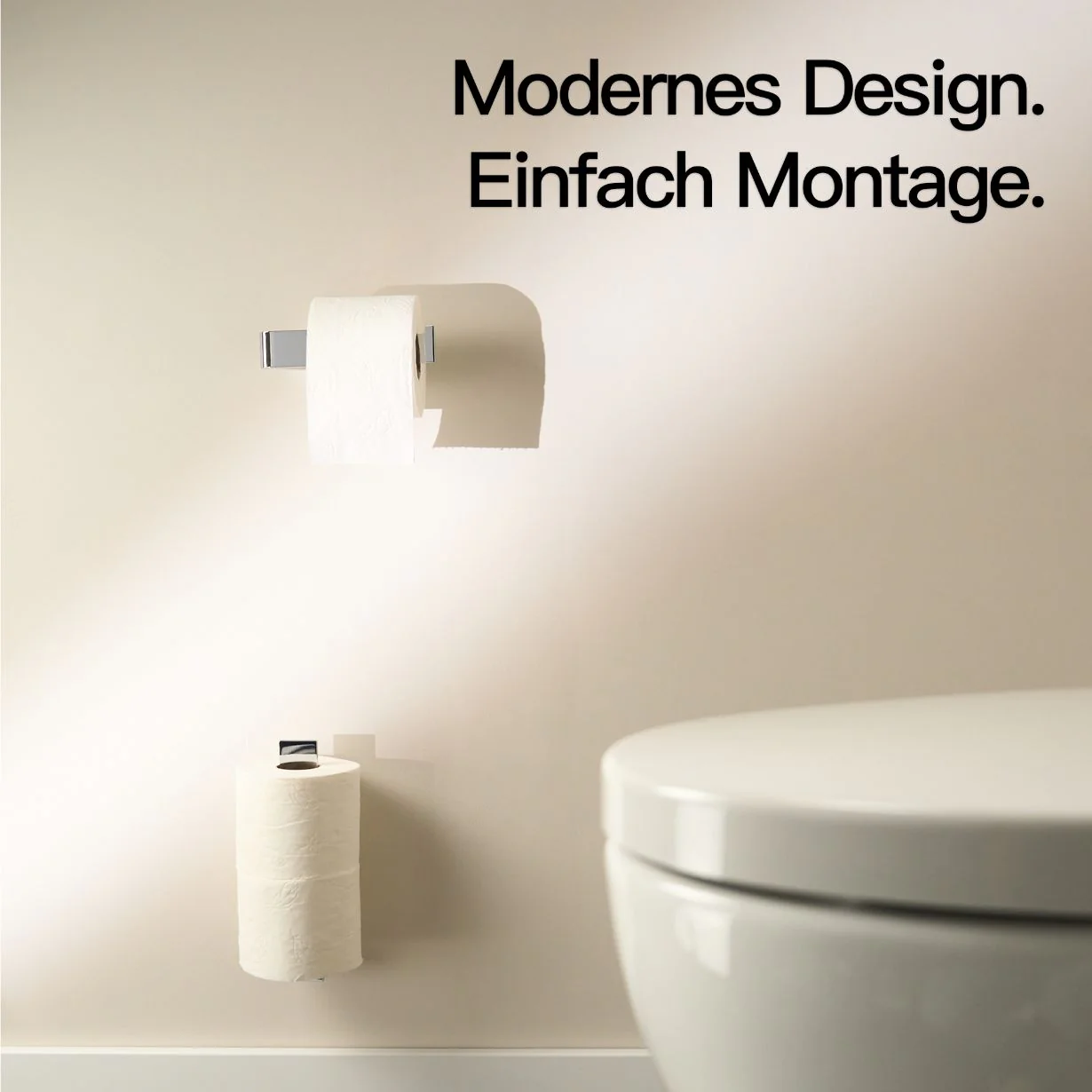 Ersatzrollenhalter ohne Bohren Chrom - Image 3