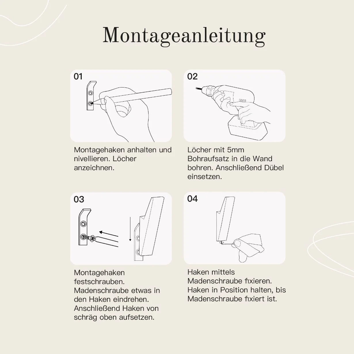 Garderobenhaken Schwarz - Image 7
