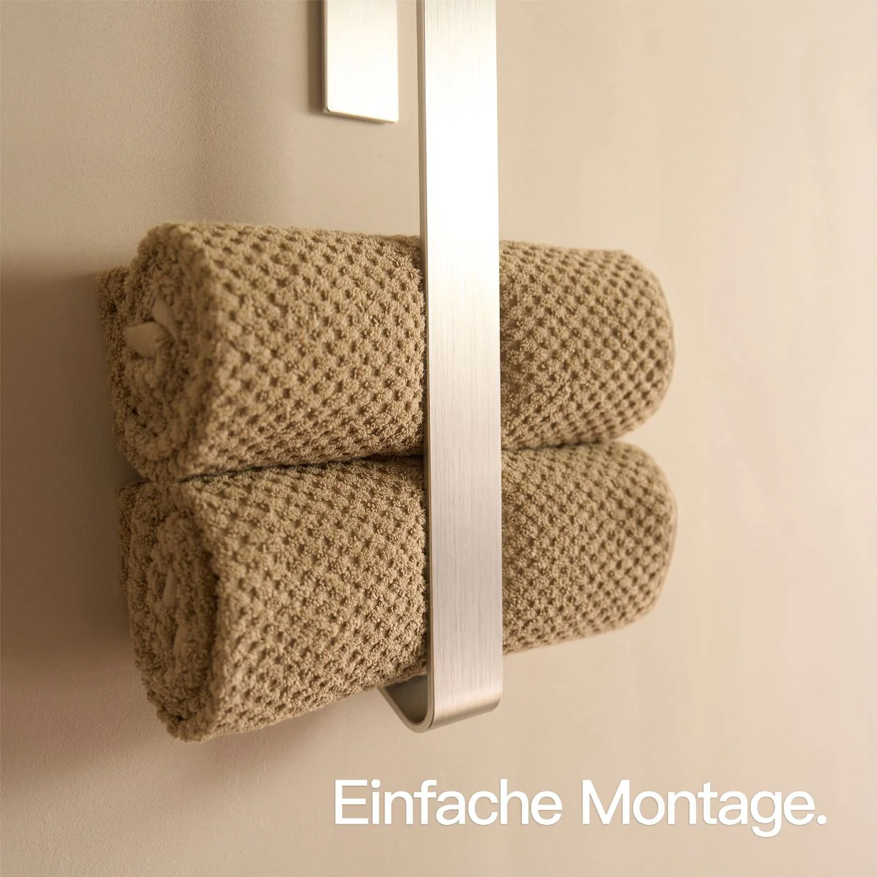 Gästehandtuchhalter ohne Bohren Silber - Image 3
