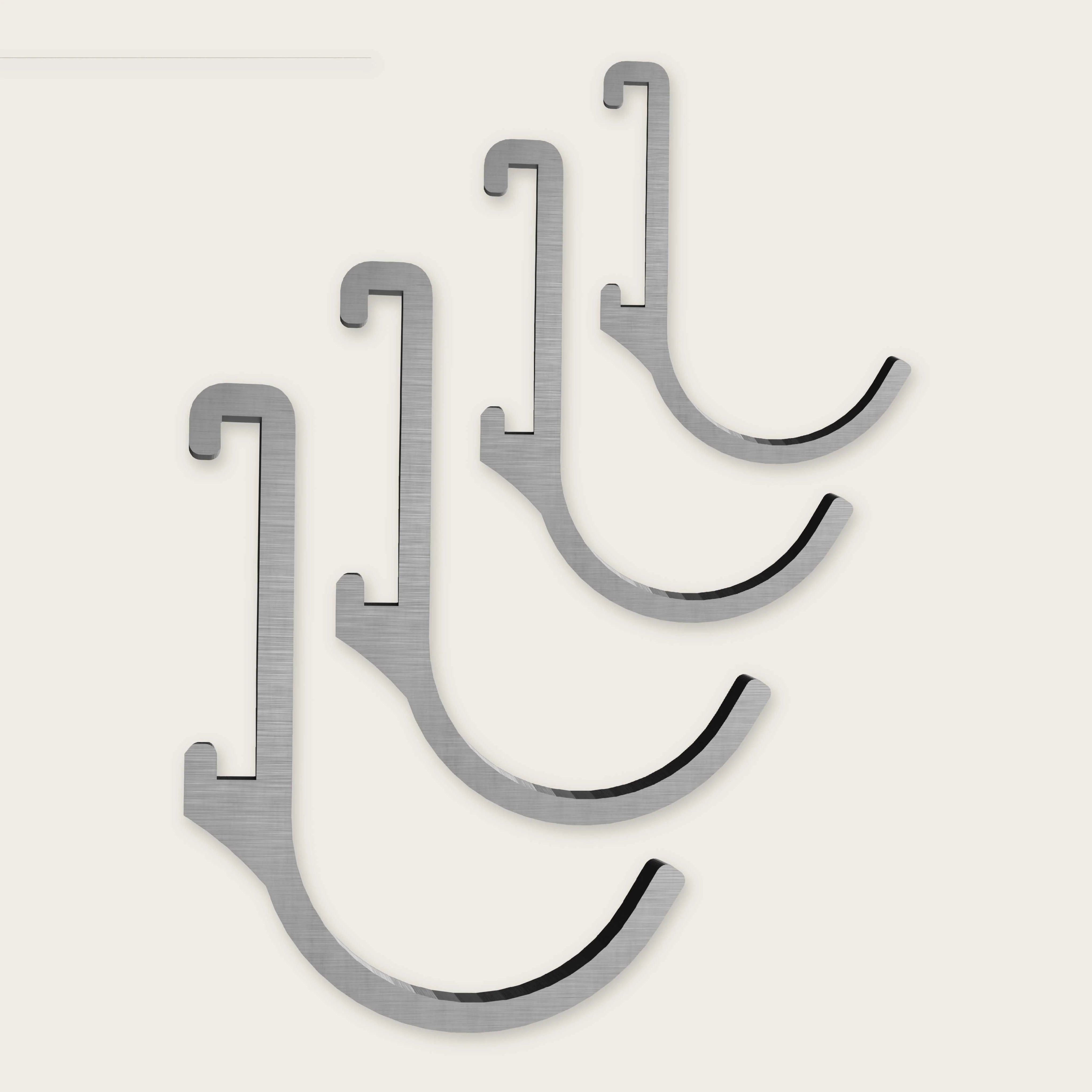 Hakenleiste Küchenleiste selbstklebend Silber - Image 8