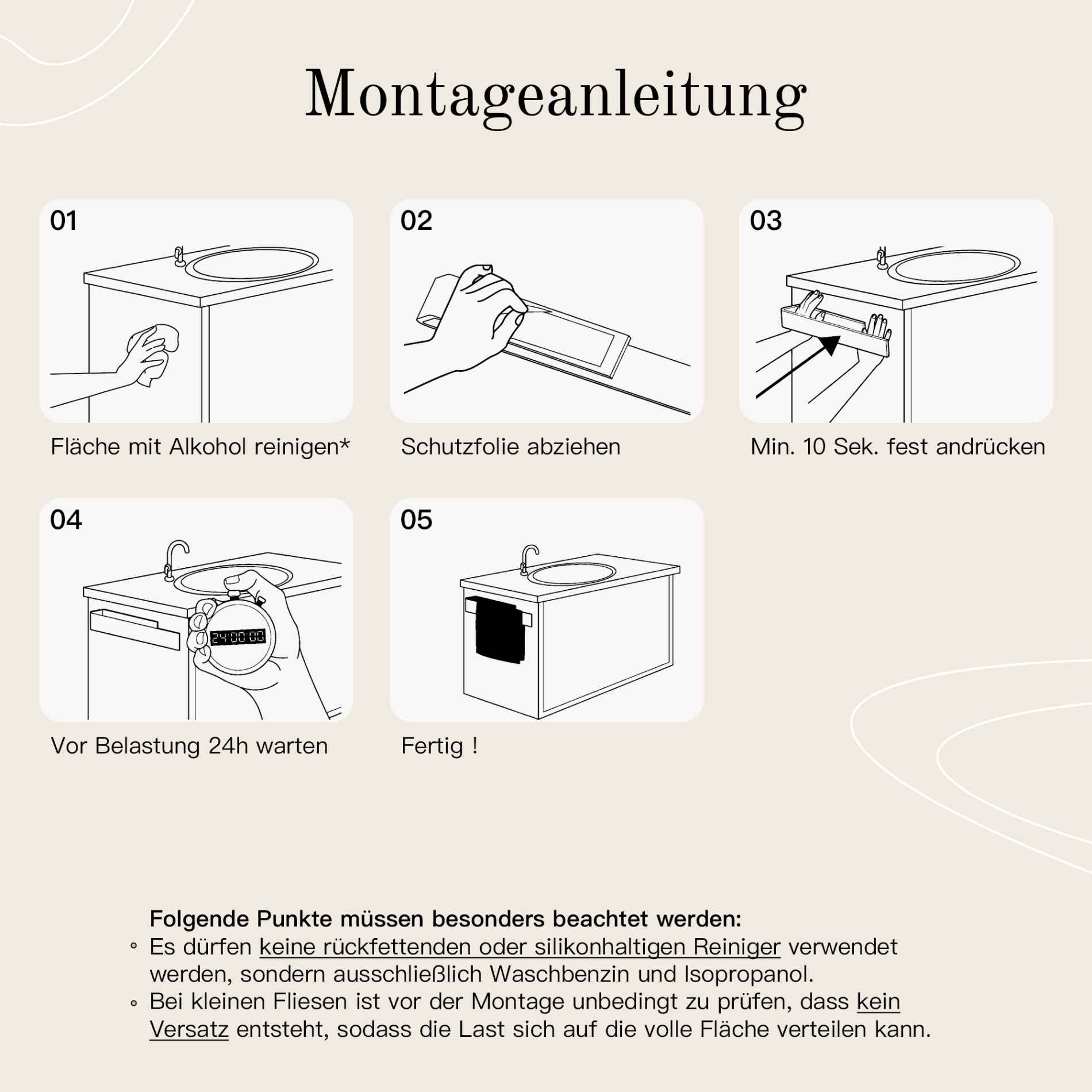 Handtuchhalter ohne Bohren Weiß - Image 14