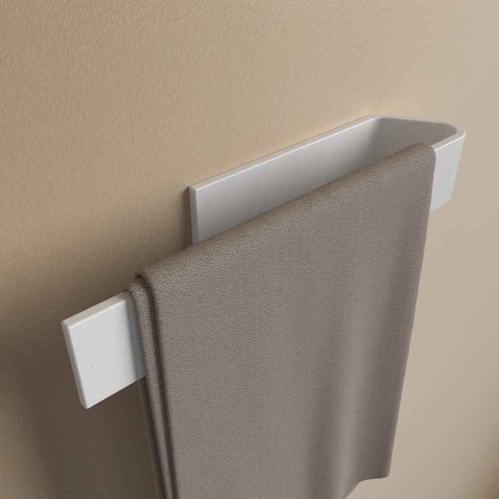 Handtuchhalter ohne Bohren Weiß - Image 8