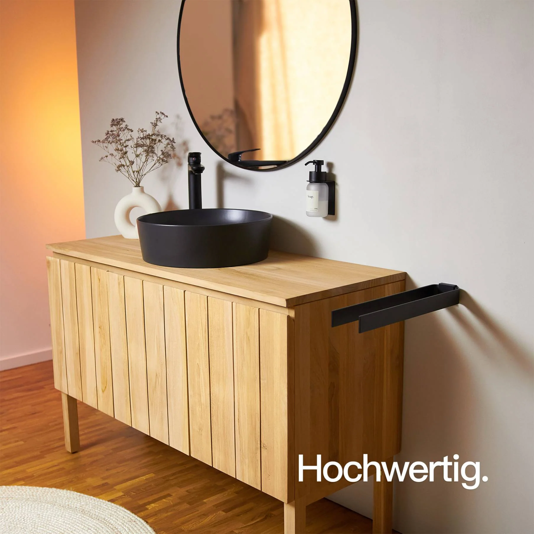 Handtuchhalter zweiarmig Schwarz - Image 4