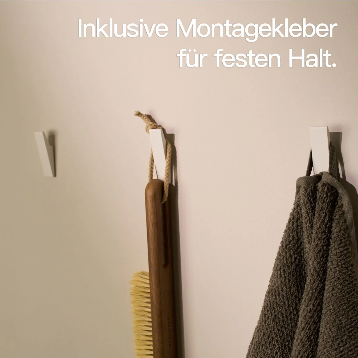 Klebehaken Weiß (4 Stück) - Image 4