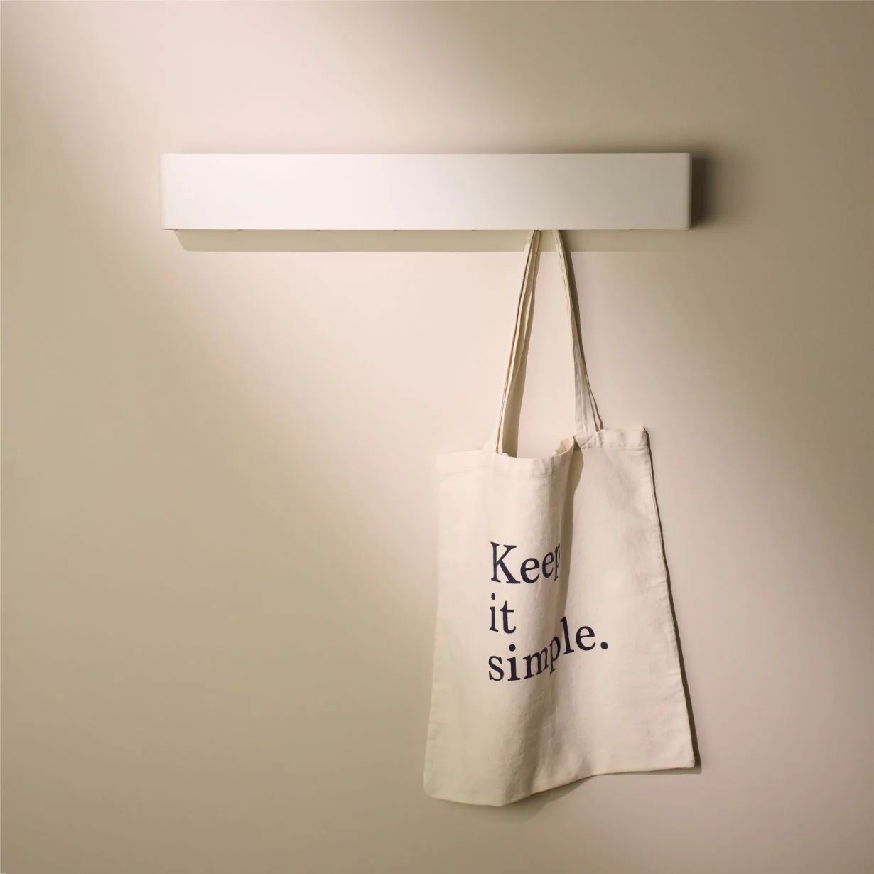 Minimalistische Wandgarderobe Weiß - Image 8