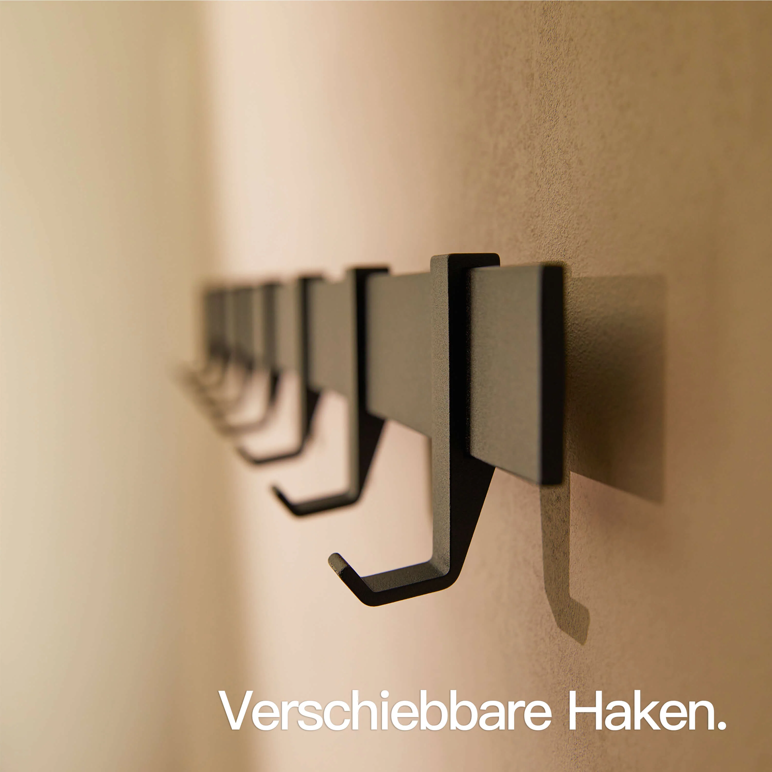 Moderne Garderobenstange Schwarz - Image 3