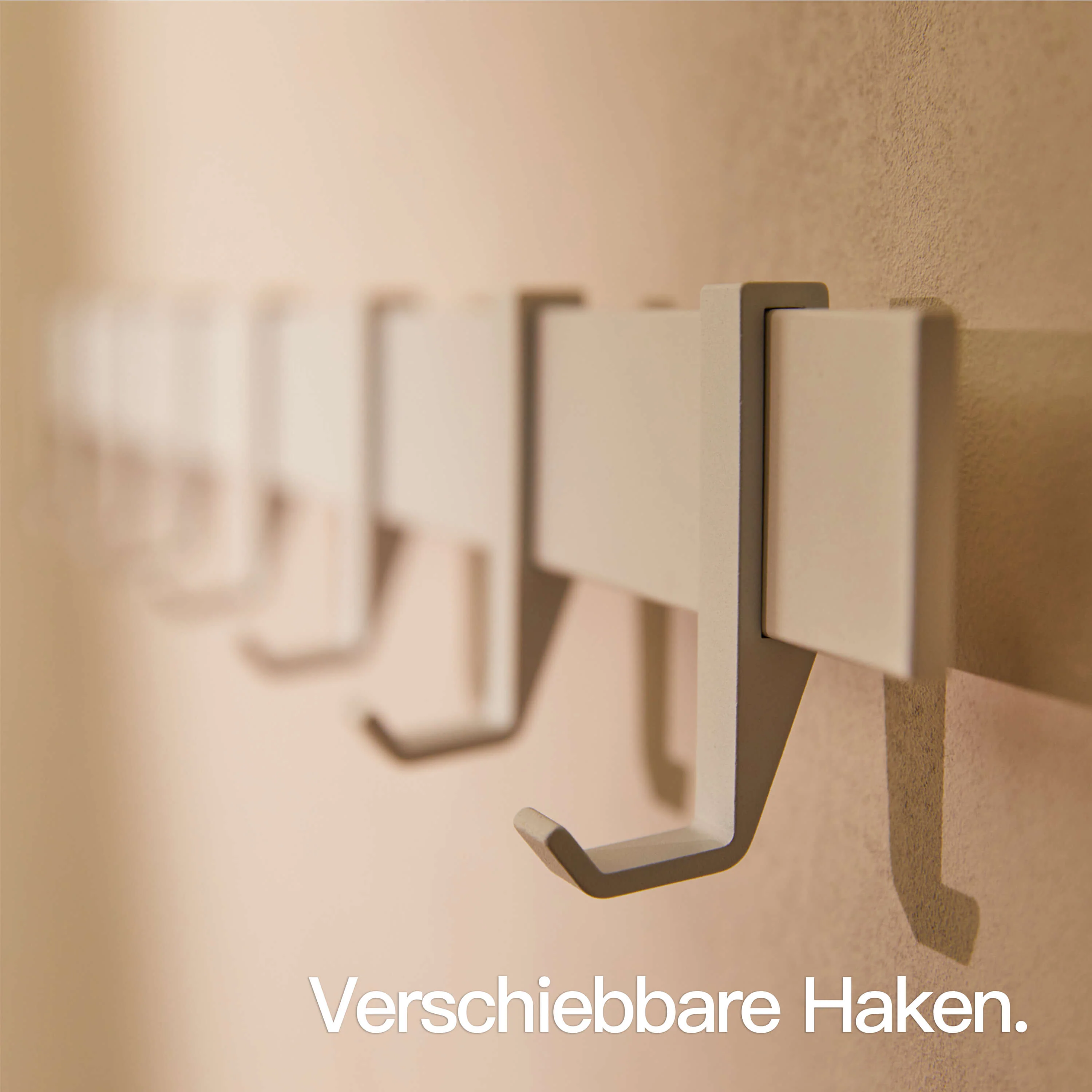 Moderne Garderobenleiste Weiß - Image 4
