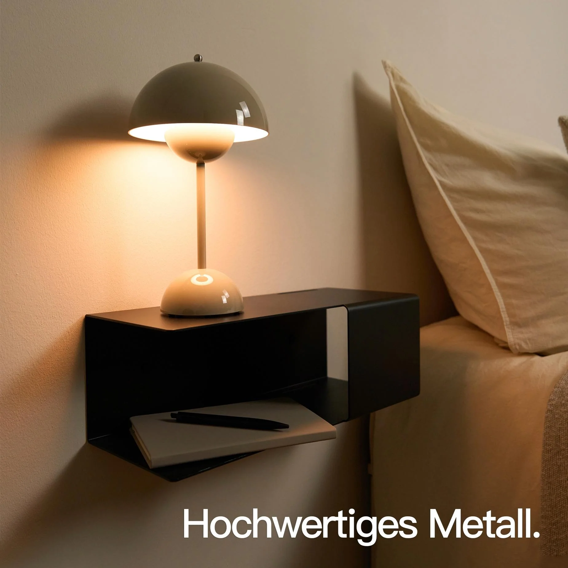 Nachttisch schwebend Schwarz - Image 3