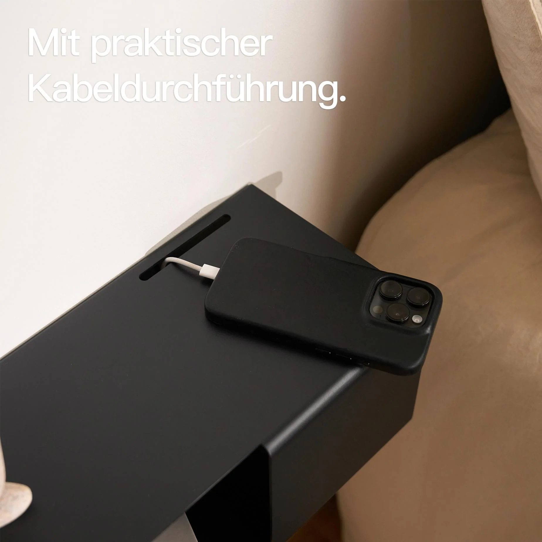 Nachttisch schwebend Schwarz - Image 5