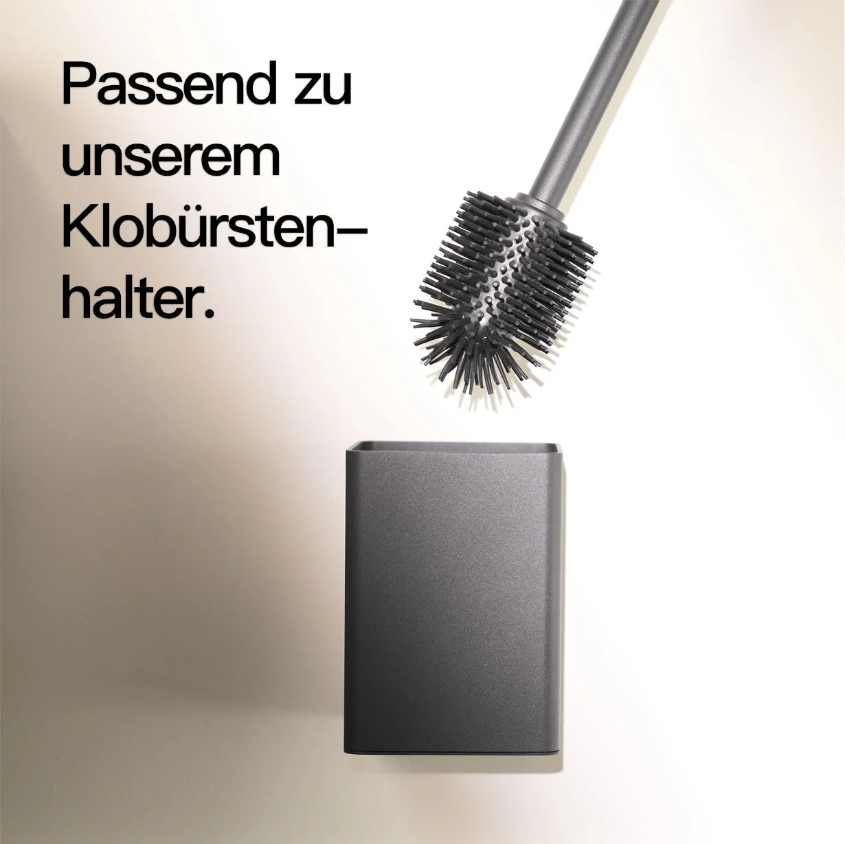 Toilettenbürstenhalter ohne Bohren Schwarz - Image 10