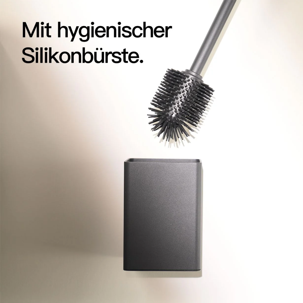 Toilettenbürstenhalter ohne Bohren Schwarz - Image 4