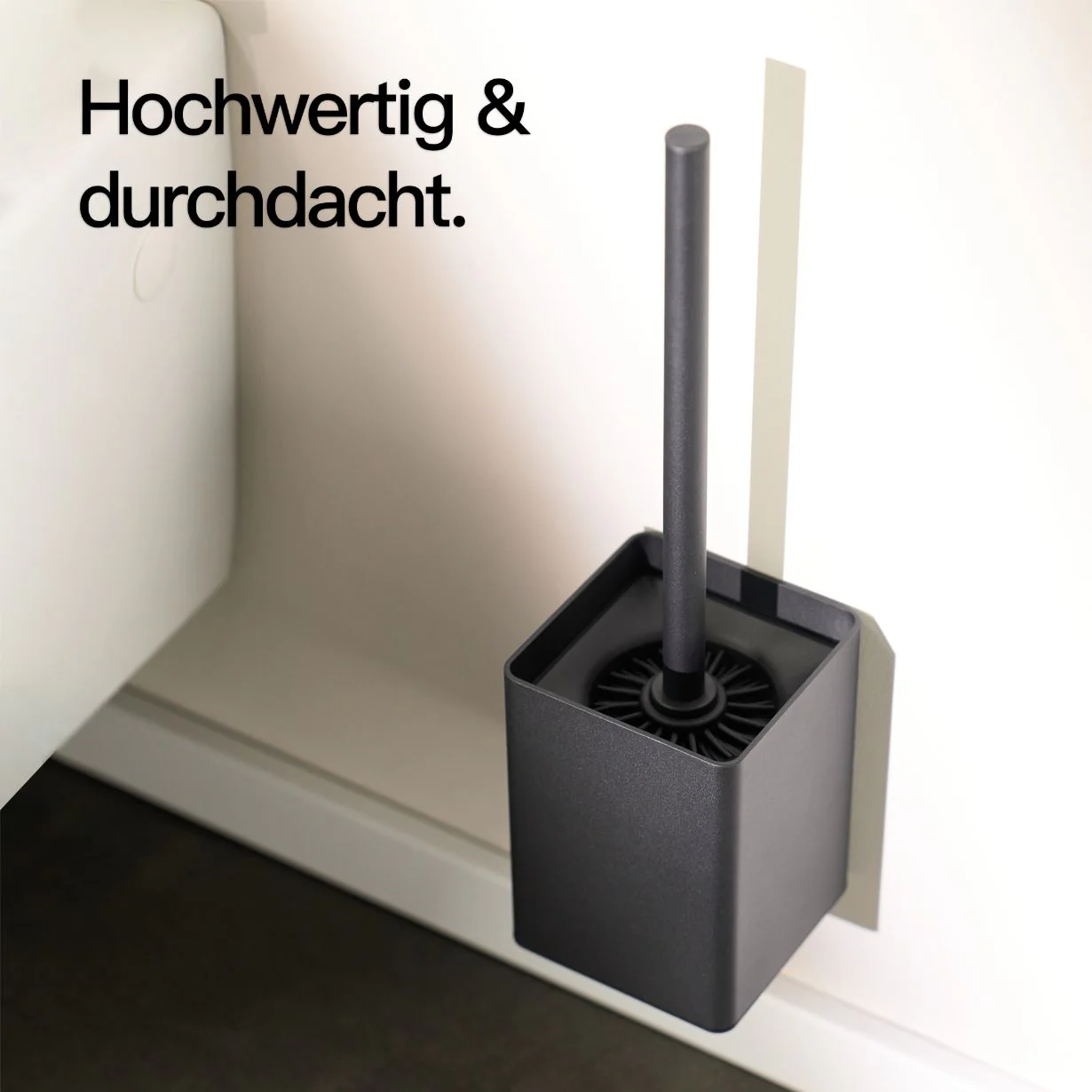 Toilettenbürstenhalter ohne Bohren Schwarz - Image 5
