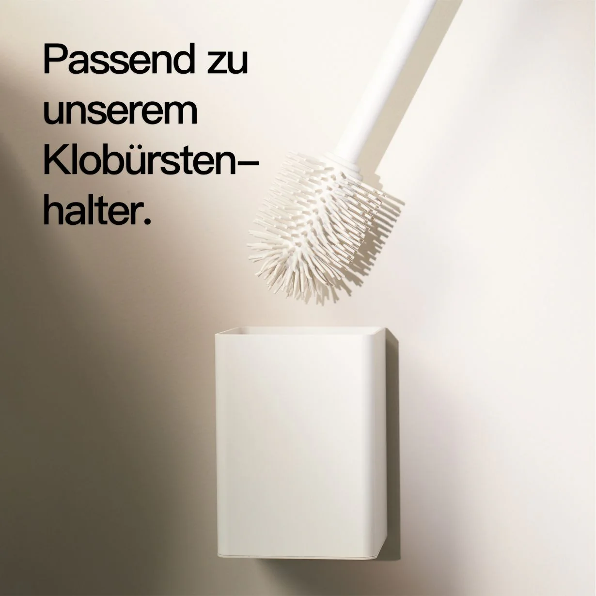 Toilettenbürstenhalter ohne Bohren Weiß - Image 10