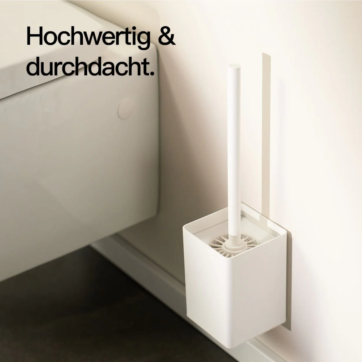 Toilettenbürstenhalter ohne Bohren Weiß - Image 5