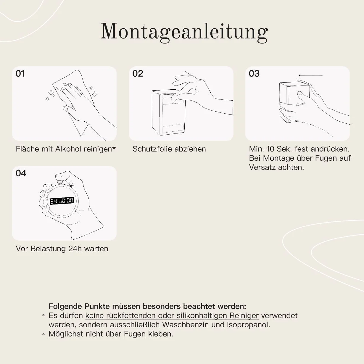Toilettenbürstenhalter ohne Bohren Schwarz - Image 7