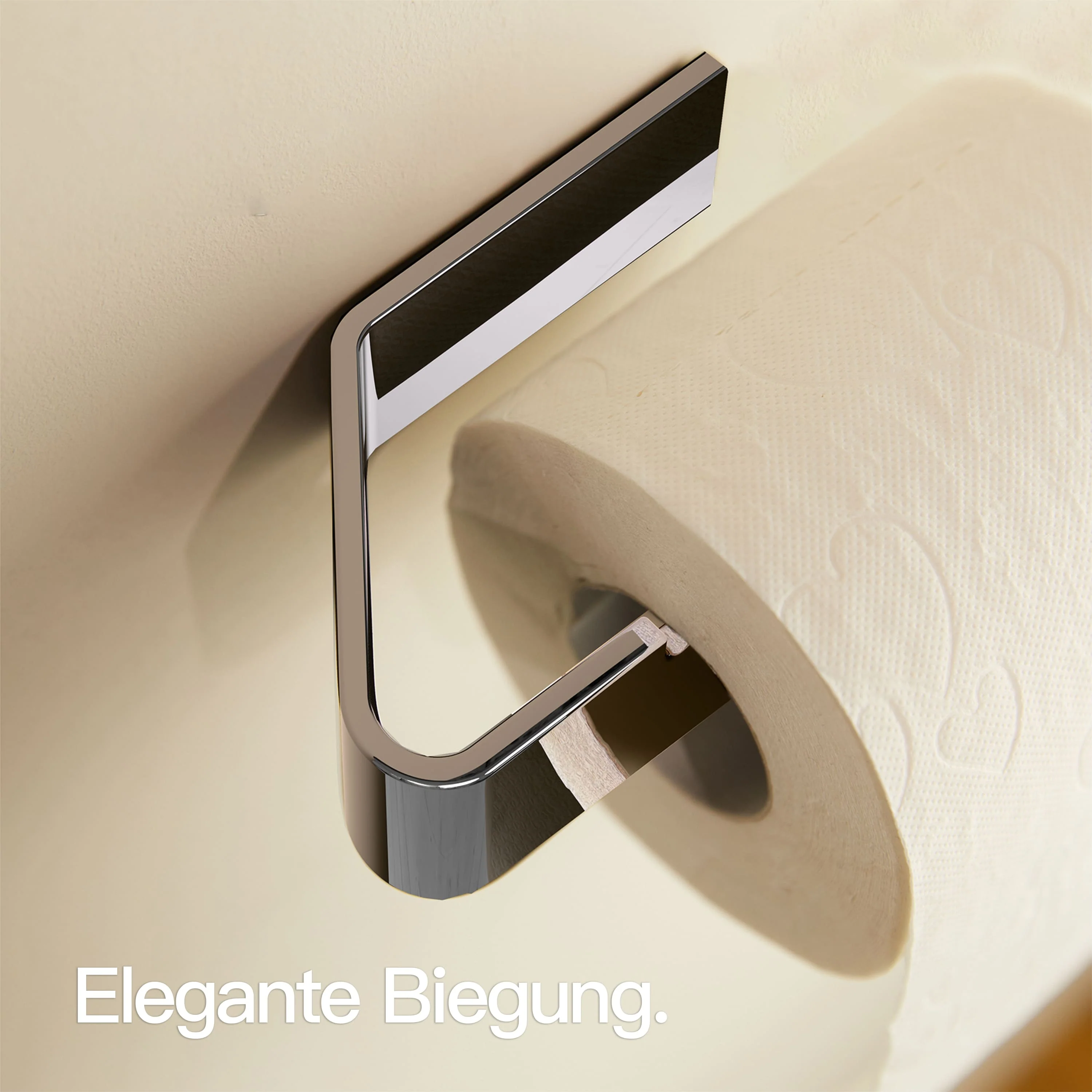 Toilettenpapierhalter ohne Bohren Chrom - Image 3