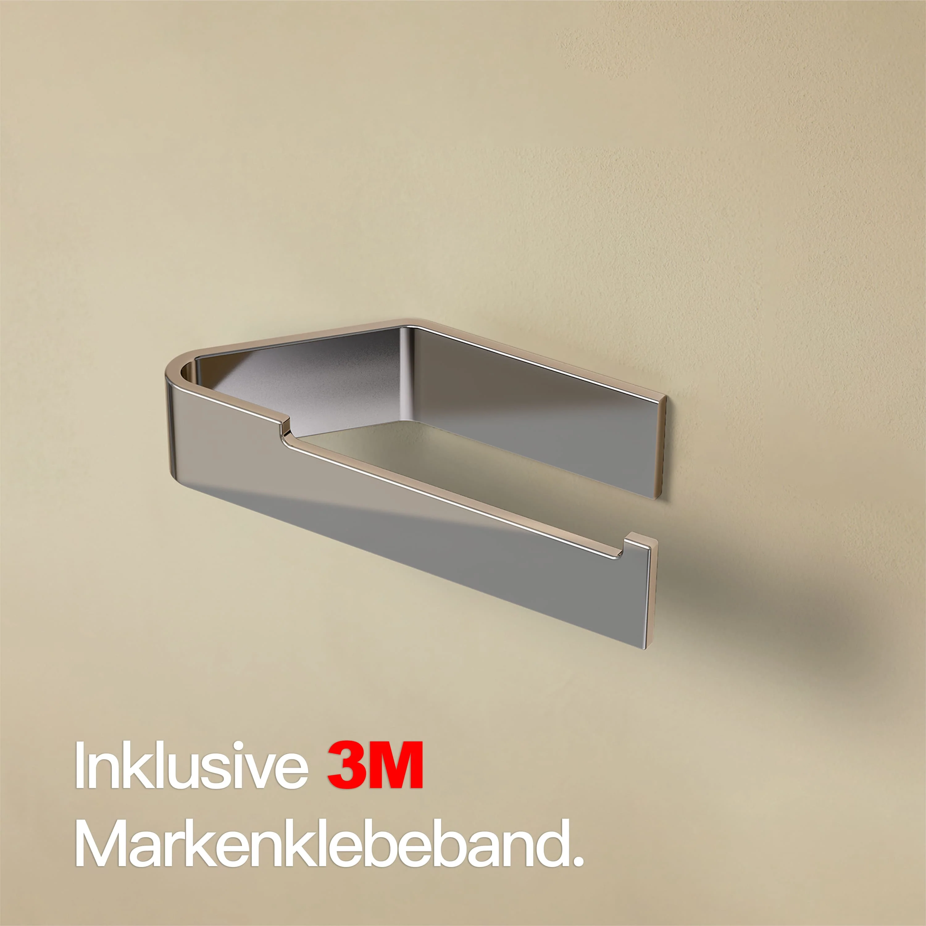 Toilettenpapierhalter ohne Bohren Chrom - Image 4