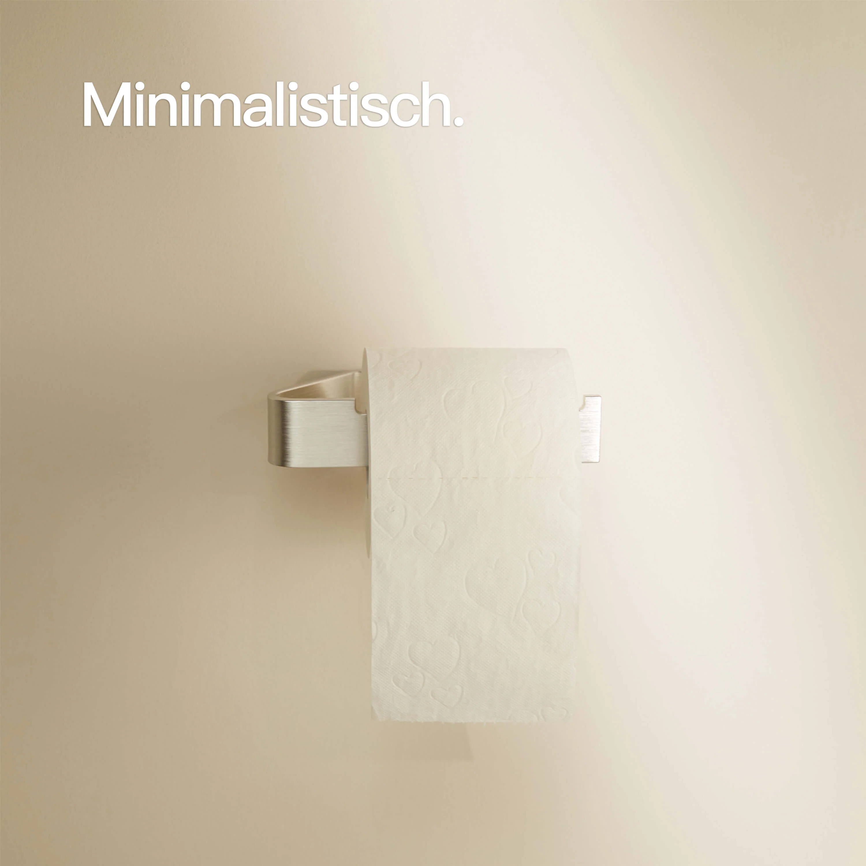 Toilettenpapierhalter ohne Bohren Silbergrau gebürstet - Image 3