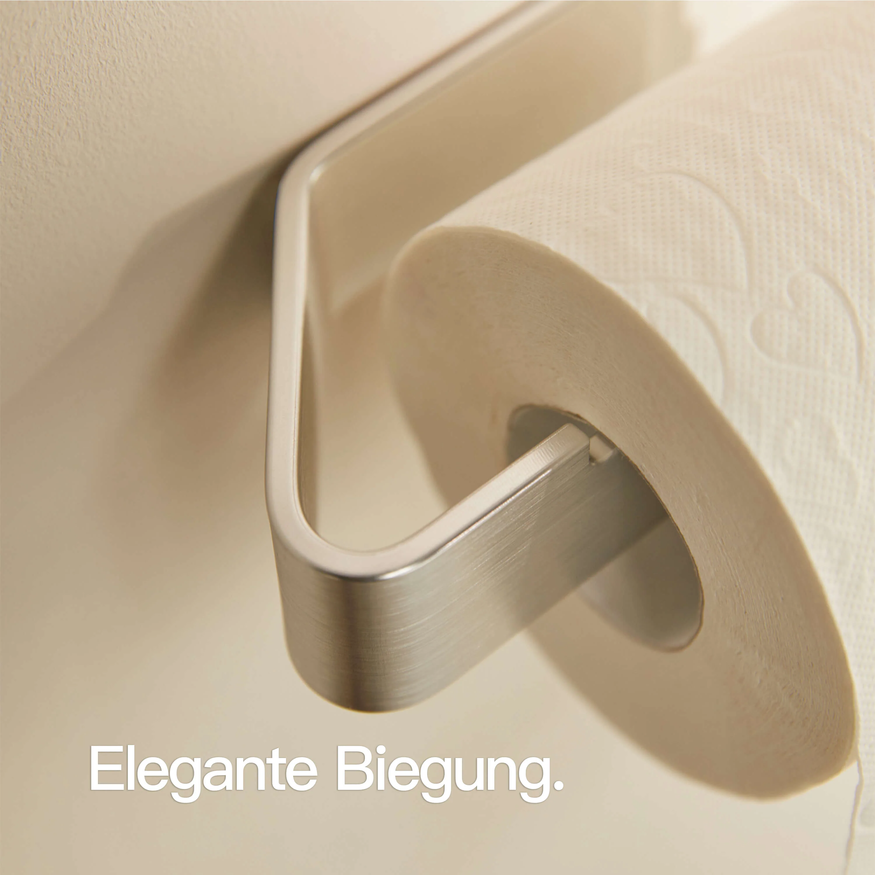 Toilettenpapierhalter ohne Bohren Silbergrau gebürstet - Image 4