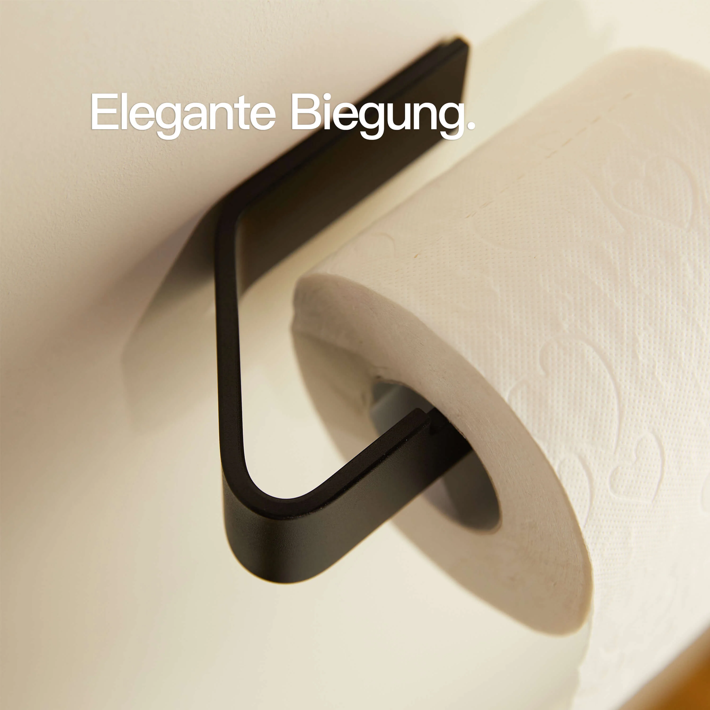 Toilettenpapierhalter ohne Bohren Schwarz - Image 4