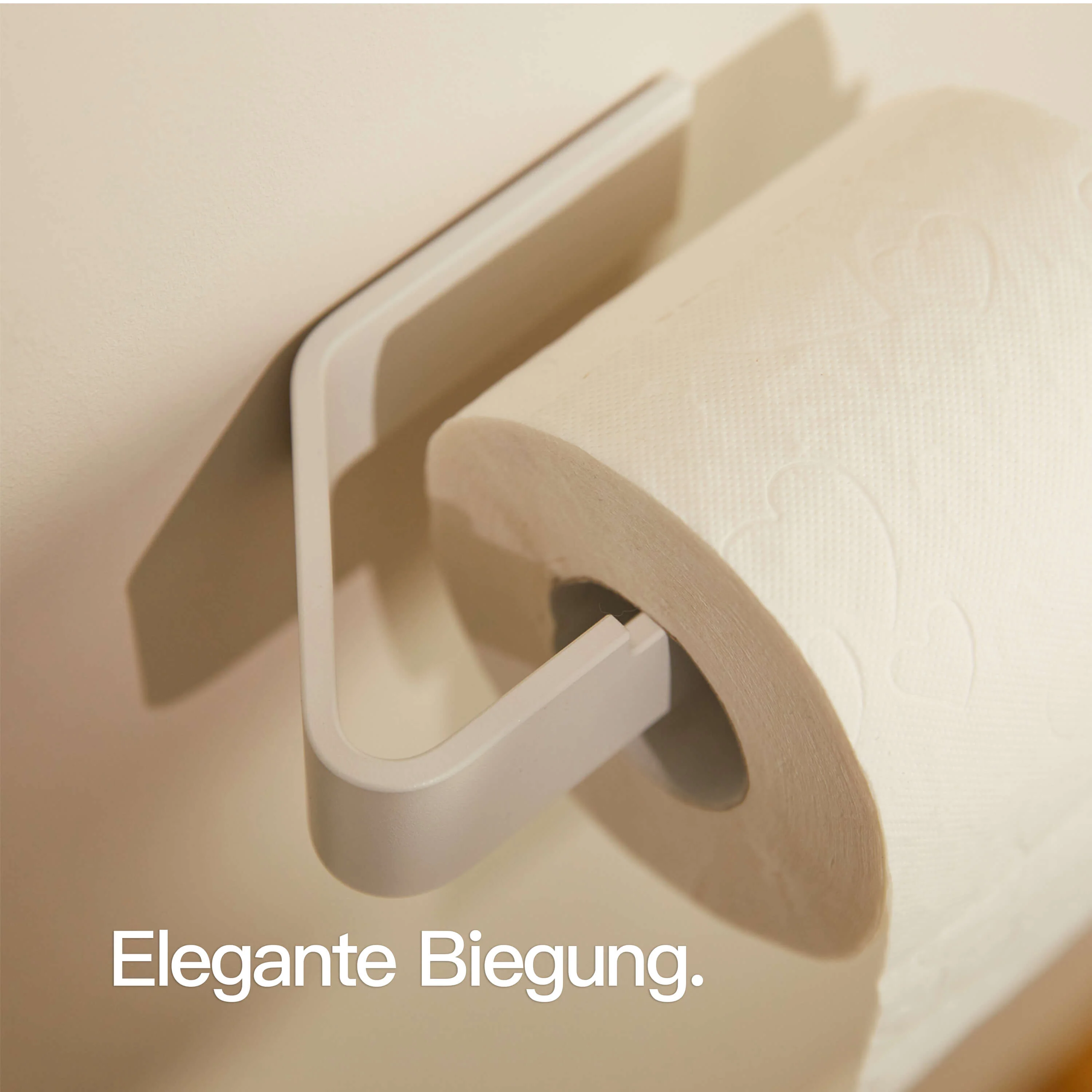Toilettenpapierhalter ohne Bohren Weiß - Image 4