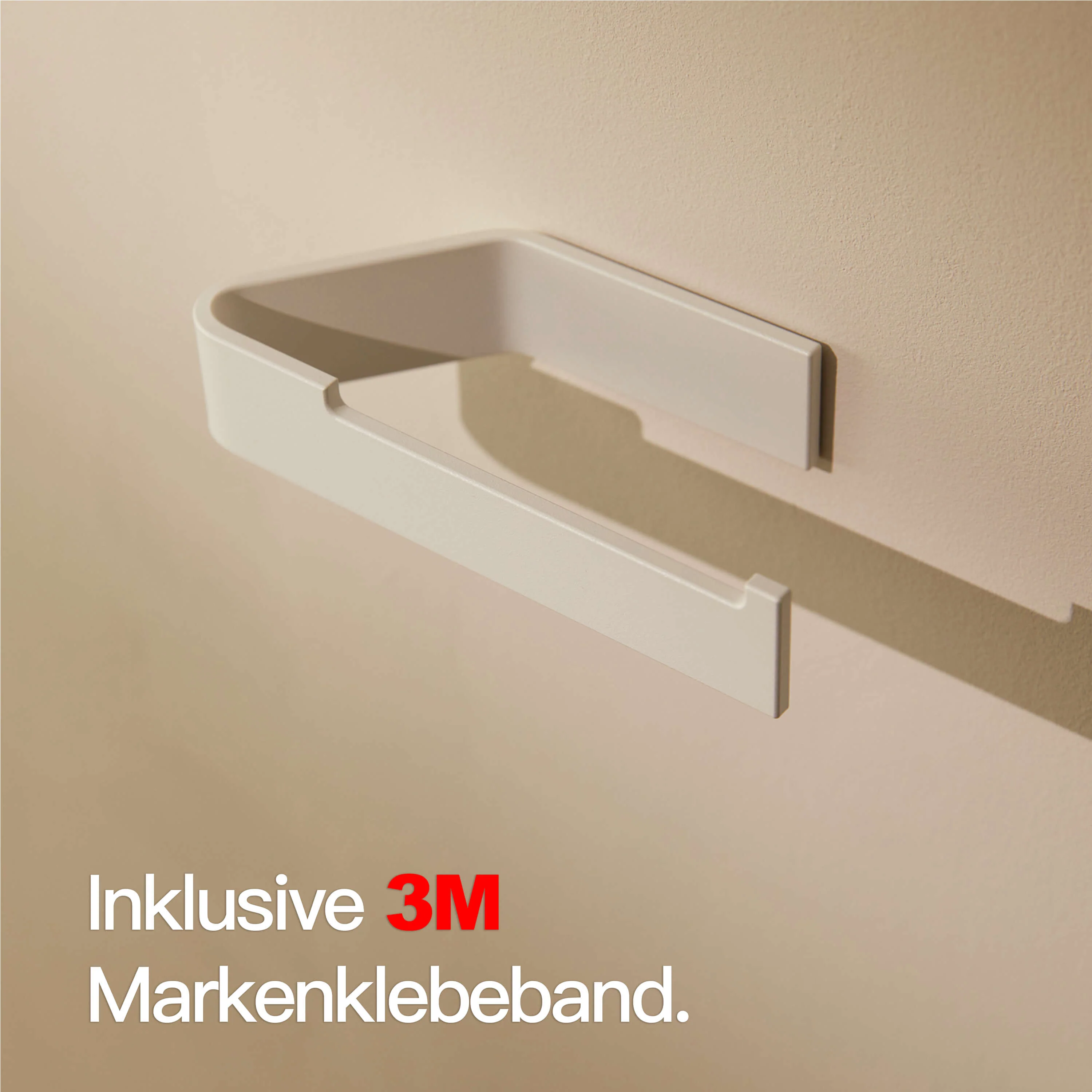 Toilettenpapierhalter ohne Bohren Weiß - Image 5