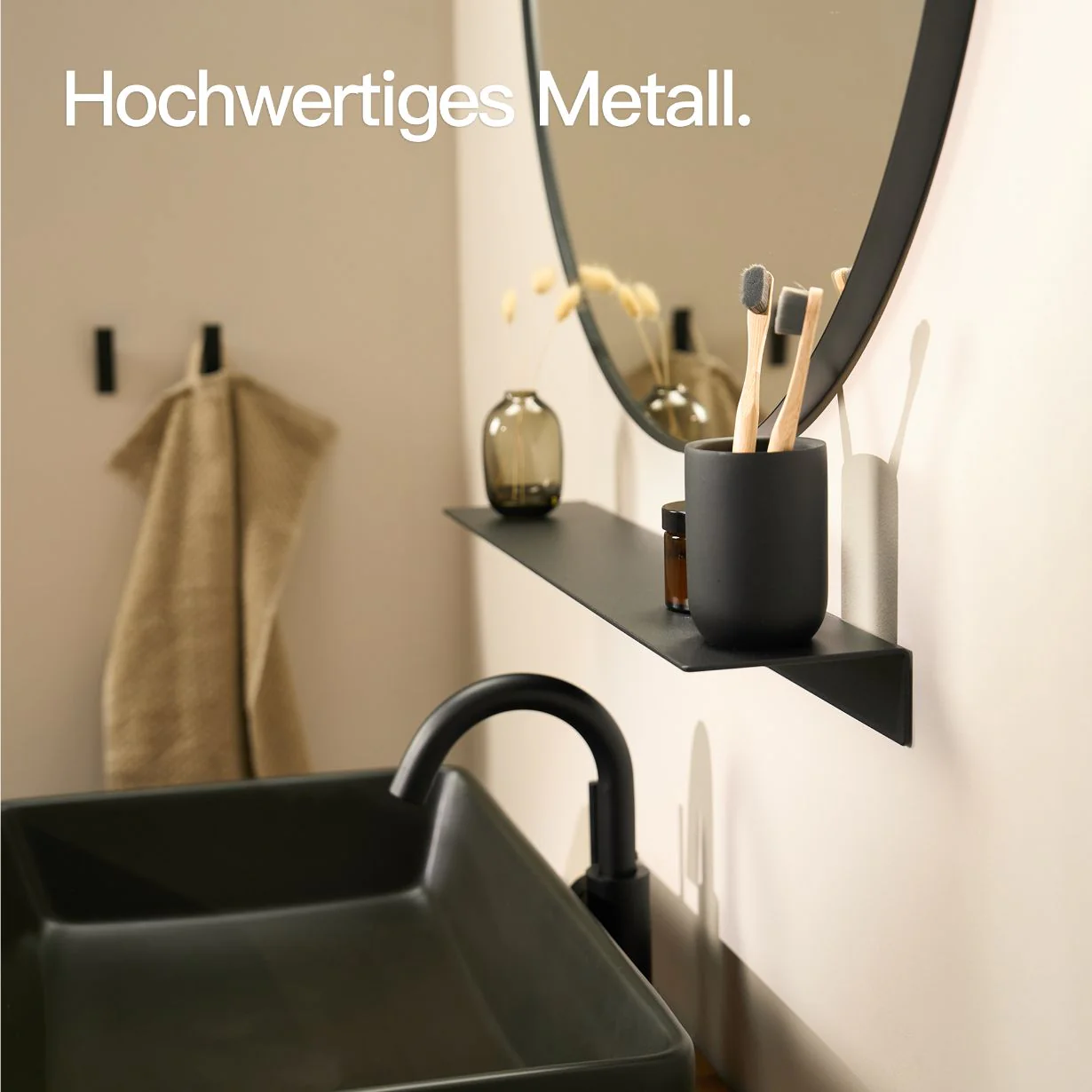 Wandregal ohne Bohren Schwarz - Image 25