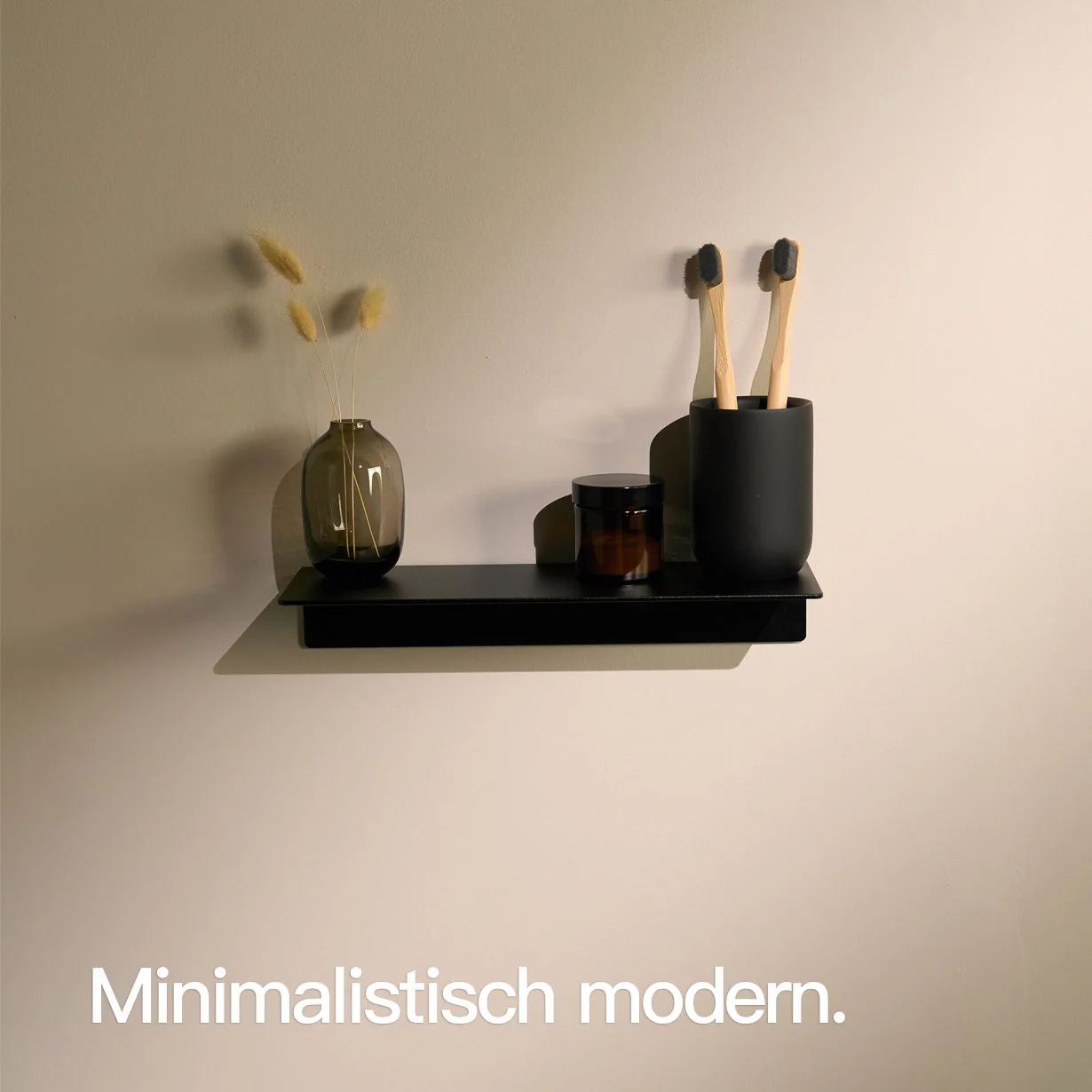 Wandregal ohne Bohren Schwarz - Image 3